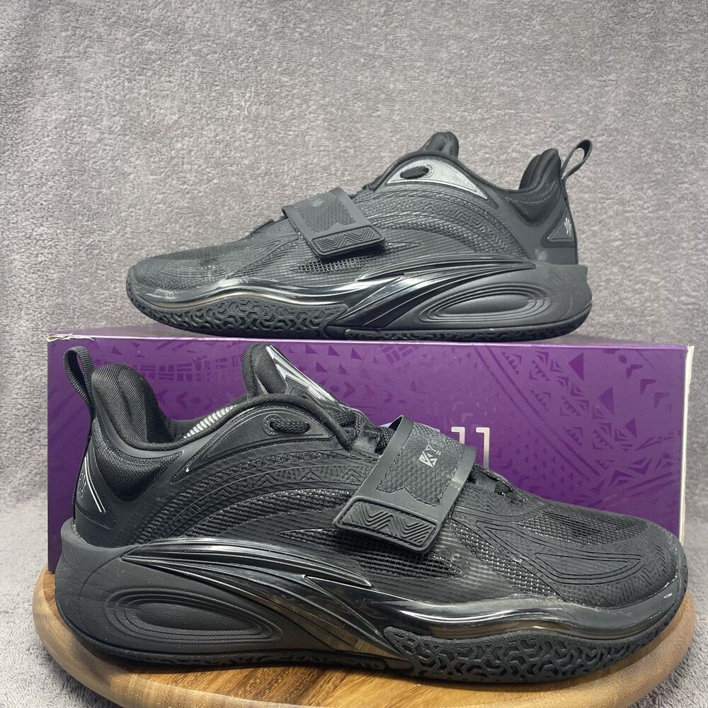 ANTA Kai 1 Triple Black 8124C1102S-10 Basketball Shoes Sneakers Men’s Size 11